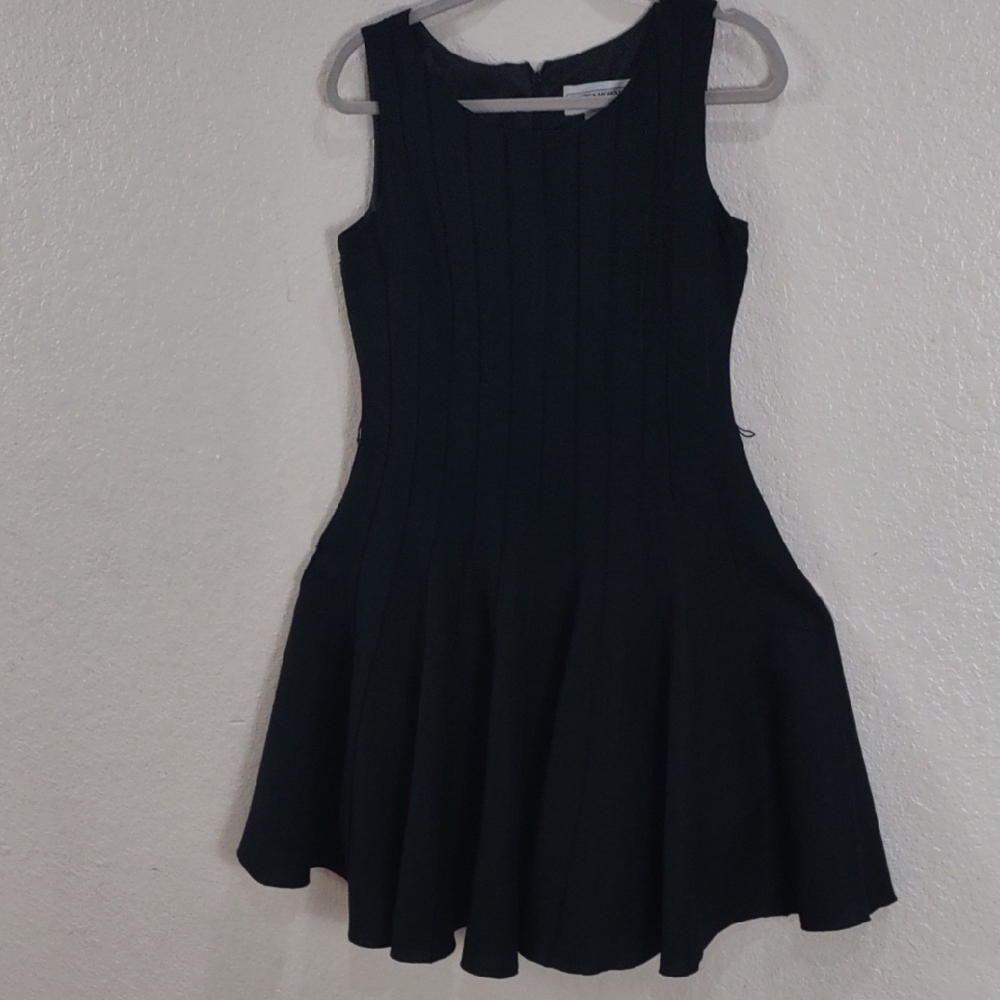 JESSICA HOWARD,55%Linen,45%Rayon,Elegant Black Sleeveless Dress - Picture 5 of 17